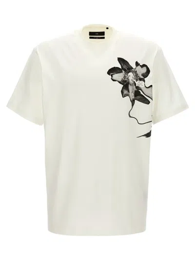 Y-3 Gfx Crewneck T-shirt In Beige,white