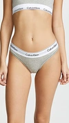 Calvin Klein Underwear Modern Cotton Stretch Cotton-blend Briefs In White