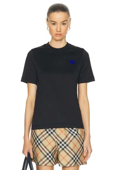 Burberry Cotton T-shirt In Black