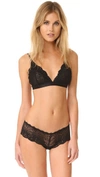Les Coquines Harlow Lace Triangle Bra In Noir