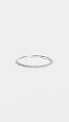 Ef Collection 14k Diamond Eternity Stack Ring In White Gold/clear