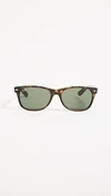 Ray Ban Ray-ban Unisex Matte Polarized New Wayfarer Sunglasses In Havana