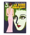 OLYMPIA LE-TAN Blue La Robe D'Ecailles Roses Book Clutch Bag,1073945694787168713