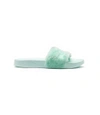 PUMA Green Fenty X Puma By Rihanna Fur Slides,1180610008755380444