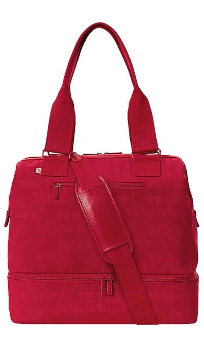 Beis The Mini Lonely Ghost Weekend Travel Bag In Red