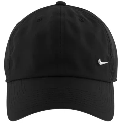 Nike Dri-fit Club Metal Swoosh Cap Black In Multicolor