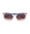 THIERRY LASRY Blue/Pink Pearly 650 Sunglasses,991519714518738043