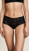 HANKY PANKY SIGNATURE LACE RETRO THONG BLACK,HANKY20168