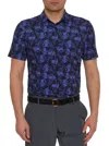 Robert Graham Davos Performance Polo In Navy