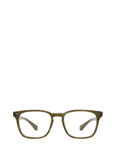 Garrett Leight Eyeglasses In Matte Olive Tortoise