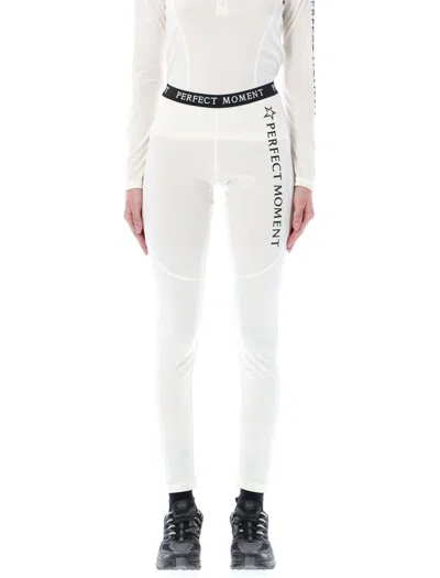 Perfect Moment Thermal Leggings In White