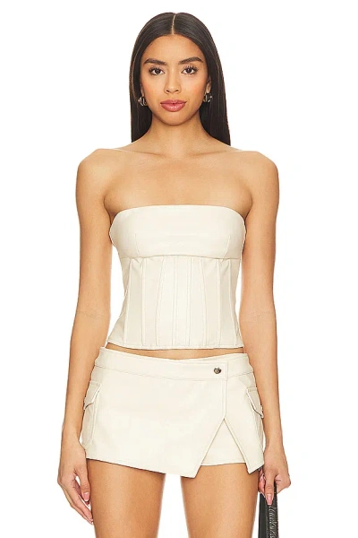 Superdown Odessa Corset Top In Bone