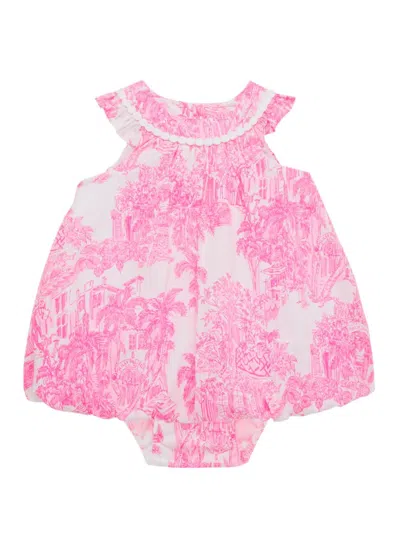 Lilly Pulitzer Baby Girl's Paloma Bubble Dress & Bloomers Set In Pink White