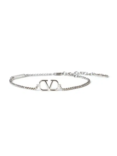 Valentino Garavani Vlogo Signature Bracelet In Silver