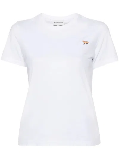 Maison Kitsuné T-shirt With Fox Print In White