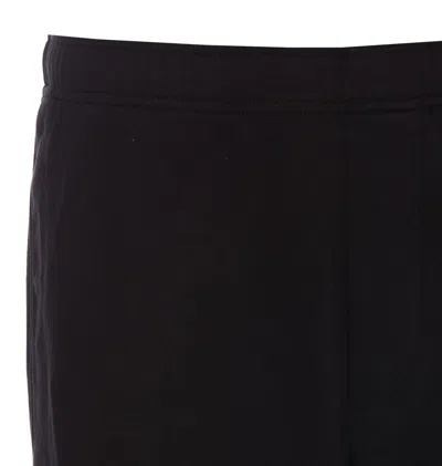 Mm6 Maison Margiela Cotton Fleece Trousers In Black