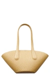 Mango Leather-effect Shopper Bag Vanilla
