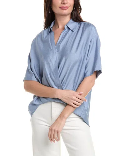 Rachel Rachel Roy High-low Wrap Top In Blue