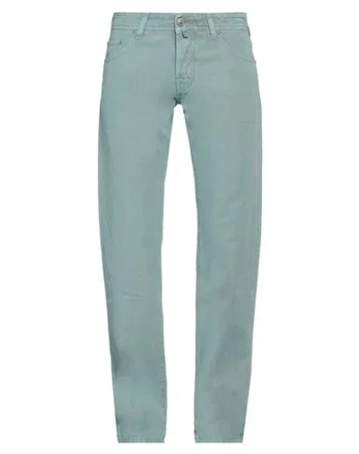 Jacob Cohёn Man Pants Turquoise Size 33 Cotton, Linen In Blue