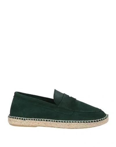 Abarca Man Espadrilles Green Size 8 Soft Leather