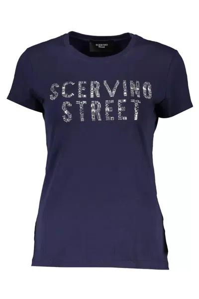 Scervino Street Blue Cotton Tops & T-shirt