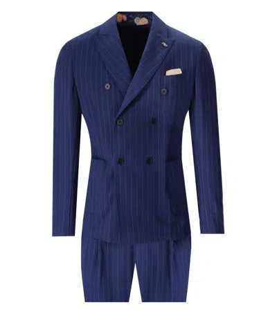 Bob Blue Pinstripe Suit