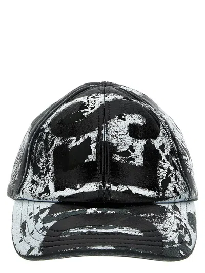 Diesel 'c-boyd' Baseball Cap In White/black
