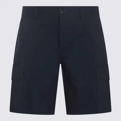 Paul Smith Navy Blue Cotton Shorts