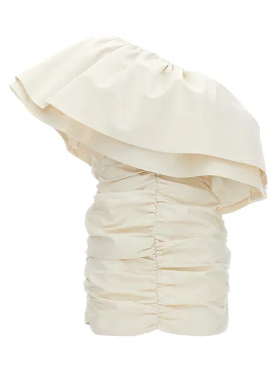 Rotate Birger Christensen Rotate Bridal Capsule Ruffle Dress In White