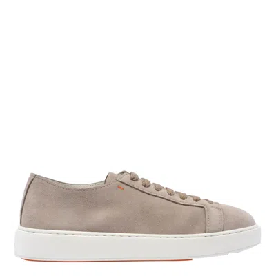 Santoni Sneakers In Beige