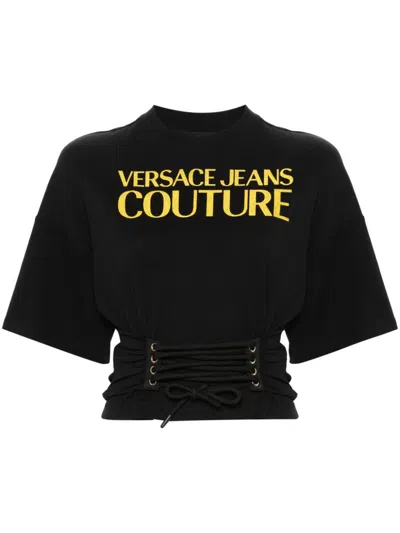 Versace Jeans Couture T-shirts And Polos In Black