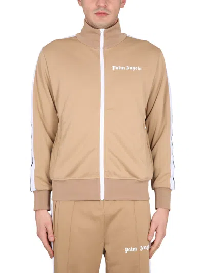 Palm Angels Classic Track Jacket In Beige