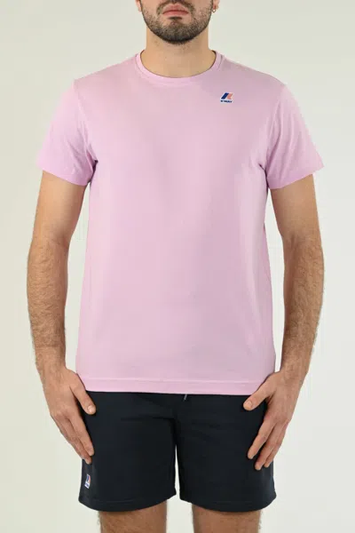 K-way Woman T-shirt Pink Size S Cotton
