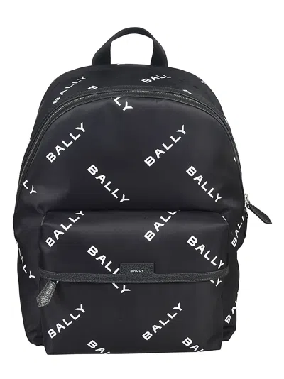 Bally Code Backpack In Black/white