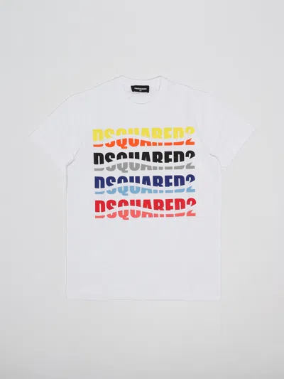 Dsquared2 Kids' D2t1014u Relax T-shirt In White
