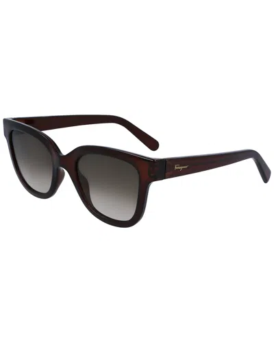 Ferragamo Women's Sf1066s 52mm Sunglasses In Brown