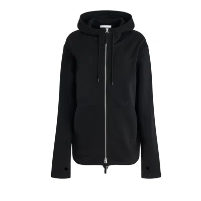 Helmut Lang Women Zip Hoodie In Black