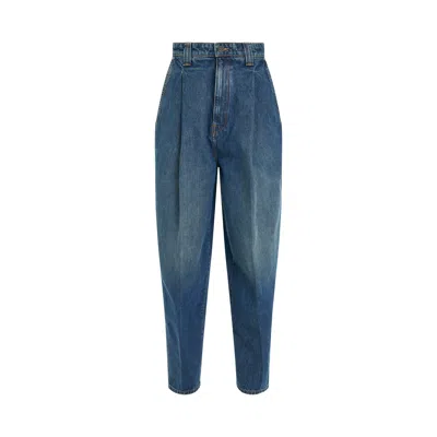 Khaite The Ashford Tapered Jeans In Blue