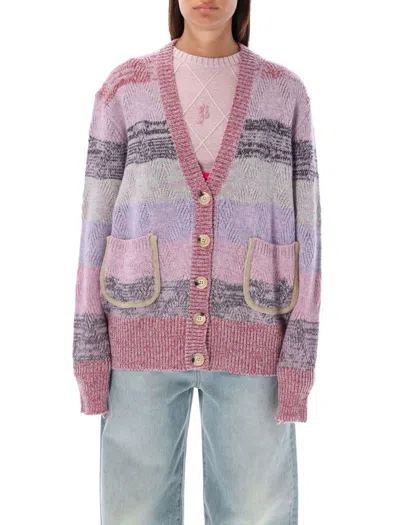 Cormio Renato Oversized Embroidred Cardigan In Pink