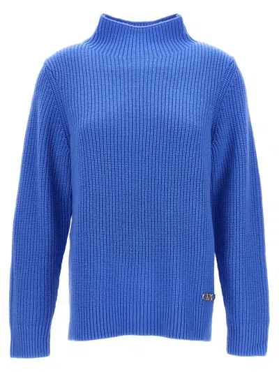 Michael Kors Logo Sweater In Blue