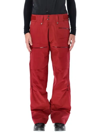 Norrøna Lofoten Gore-tex Insulated Ski Pant In Red