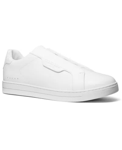 Michael Kors Keating Leather Slip-on Sneaker In White