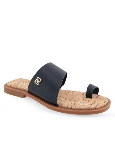 Aerosoles Carder Sandal In Black Pu