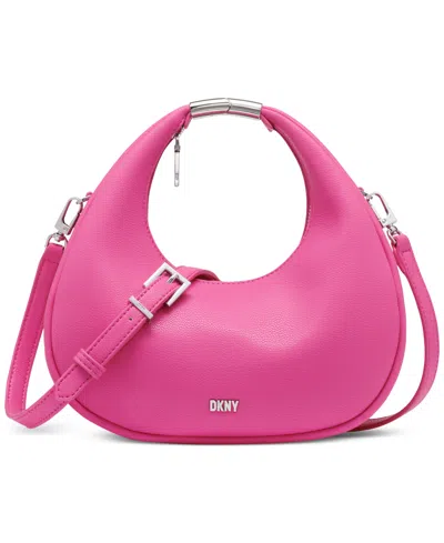 Dkny Margot Logo-lettering Crossbody Bag In Hot Pink