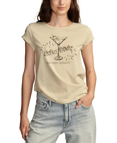 Lucky Brand Extra Dry Cotton Graphic T-shirt In Alfalfa