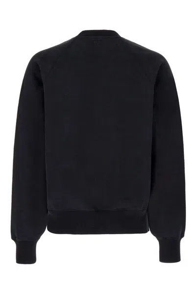 Ami Alexandre Mattiussi Ami Paris Sweaters In Wool Tricotine Black