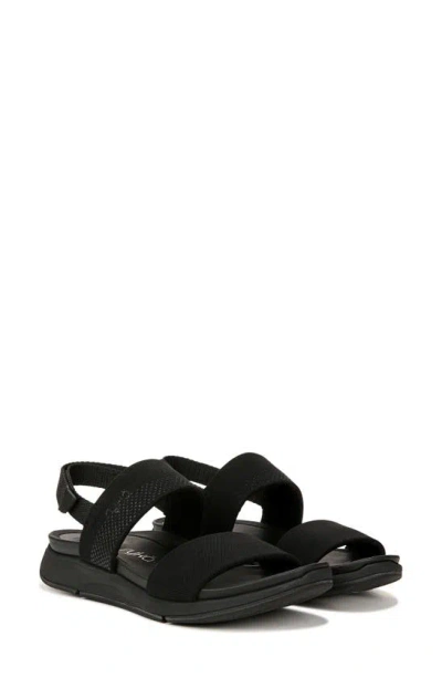 Ryka Women's Take Charge Slingback Sandals In Black Fabric