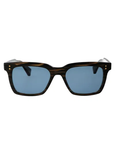 Dita Sunglasses In Burnt Timber W/ Torquoise