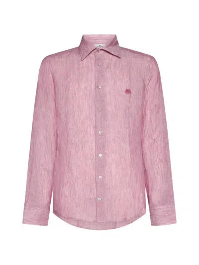 Etro Shirts In Rosa Confetto Scuro