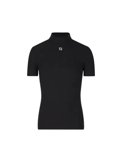 Fendi T-shirts And Polos In Black